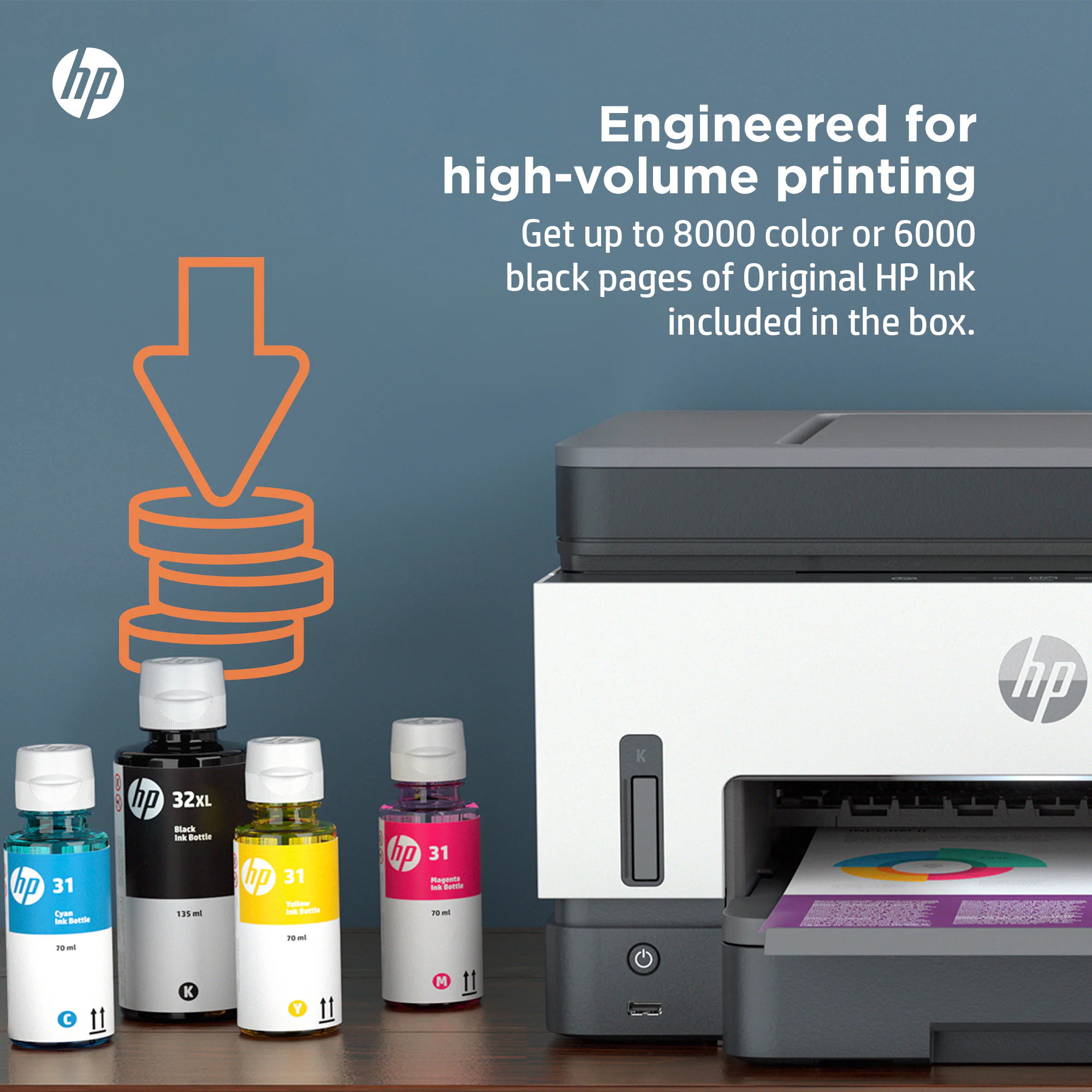 Smart Tank 7602 Wireless All-in-One Ink Tank Printer for High Volume Office Use - Image 5