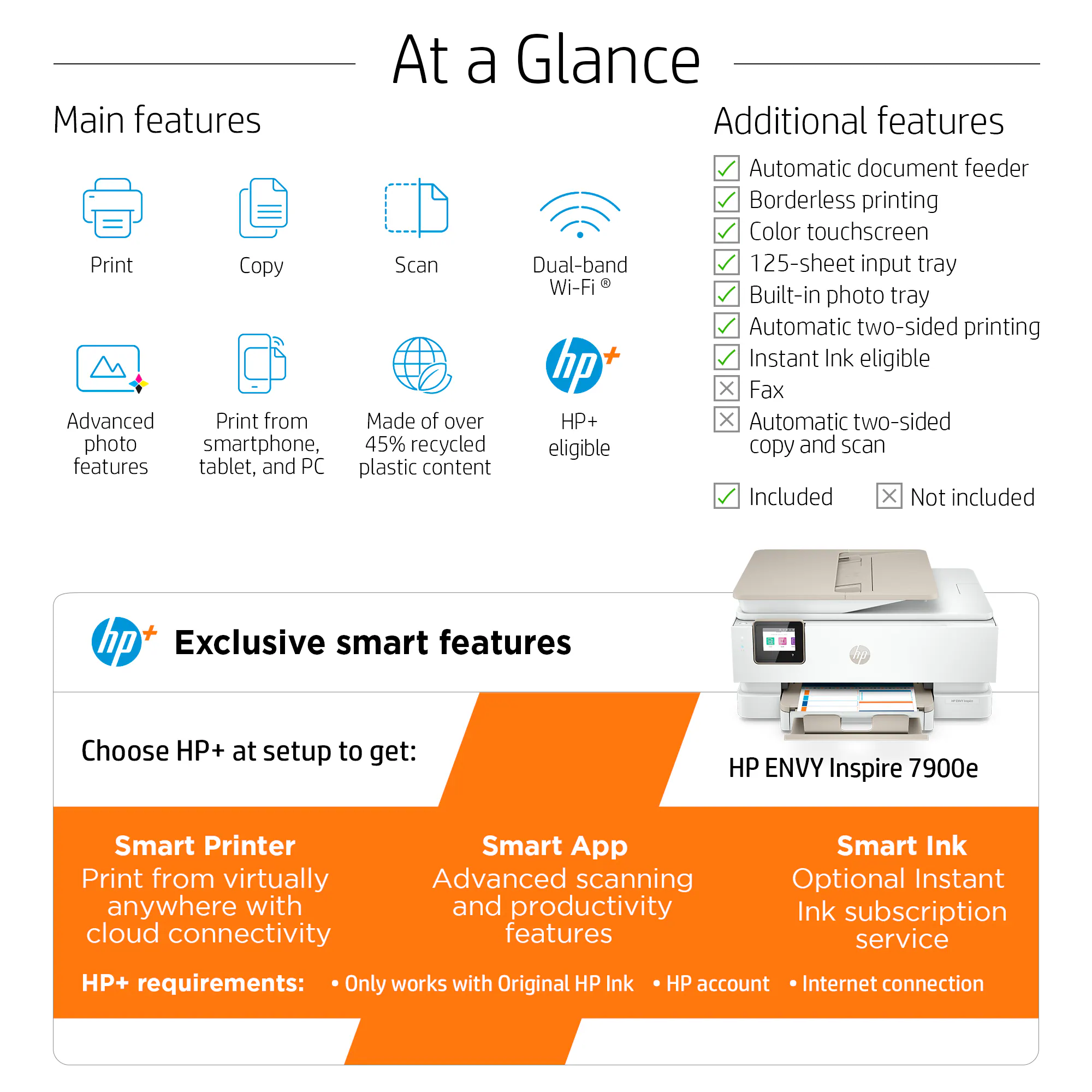 Envy 7955e Wireless Photo All-in-One Color Inkjet Printer with Auto Duplex Printing - Image 4